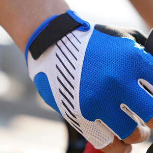 Venta al por mayor logotipo personalizado medio dedo guantes de ciclismo vendedor superior deportes al aire libre guantes de ciclismo para unisex - Product Image 6