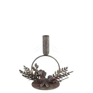 Grand bougeoir décoratif en fer forgé avec appel vintage et ferronnerie complexe parfait pour la décoration de la maison et des événements - Product Image 4