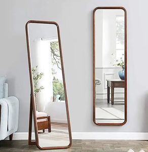 High Quality Elegant Wooden <b>Floor</b> <b>Standing</b> <b>Mirror</b> Frame Perfect for Bedrooms and Dressing Areas with a Touch of Timeless Charm - Product Image 4