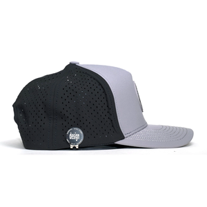 Clip marqueur de balle personnalisé, imperméable, 100% polyester Dobby, style sportif, pour chapeau de golf, boucle en cuivre doré, design perforé découpé au laser, PVC - Product Image 4