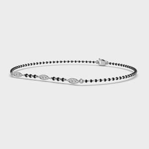 Bracelet pour femme Marquise Trio Mangal Sutra, diamants cultivés en laboratoire, en argent sterling 925 - Product Image 3