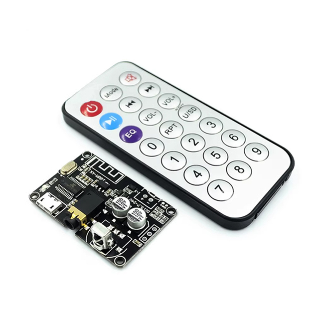 blue-tooth 5.0 Decoding Board Stereo Audio Module Wide Voltage Infrared Remote Control Speaker Modification