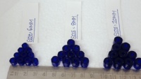 Perles de verre facettées bleues de qualité supérieure 10 mm |   Entretoises en cristal de cobalt étincelant pour la fabrication de bijoux, artisanat et emballage en boîte