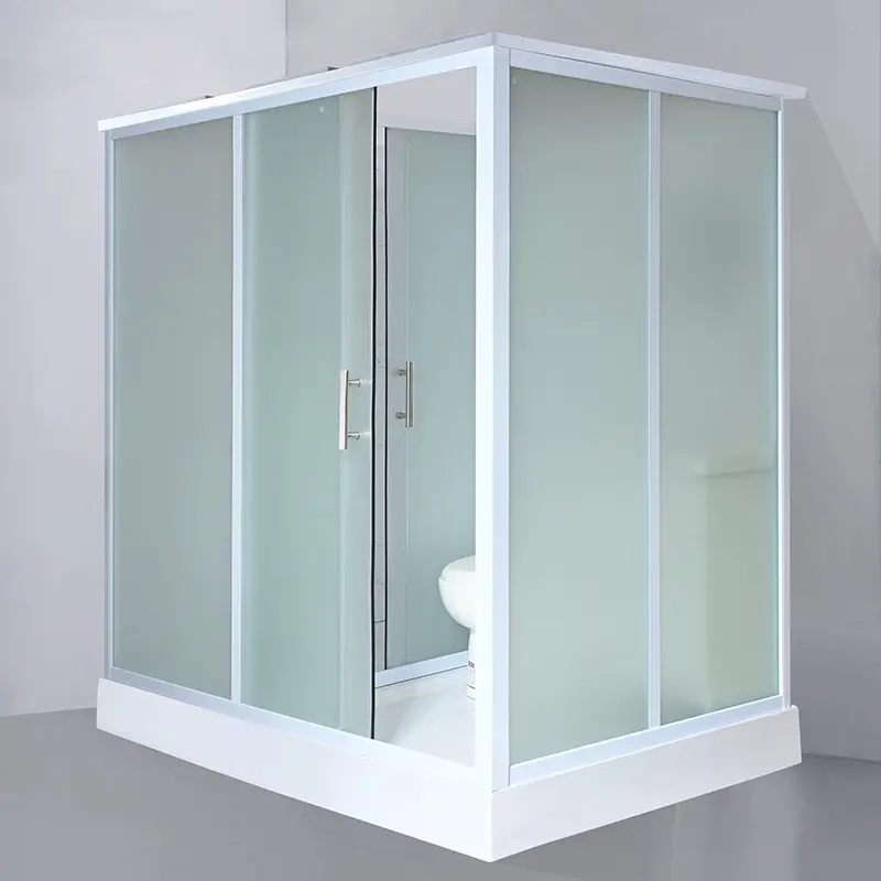 Cabine independente portátil do chuveiro com toalete