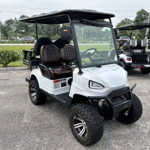 Voiture de golf électrique de haute qualité, couleur blanche, 4 places, avec batterie puissante 72V, autonomie de 70 à 90 km, certifiée CE - Product Image 1