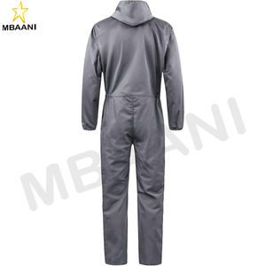 Men's Long Sleeve Zip-Front Coverall Lightweight <b>Work</b> Coveralls Mechanic <b>Overall</b> Jumpsuit with Hood - Product Image 2