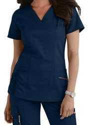 <b>Top</b> Selling Cotton Polyester Blend Short Sleeve Women's Women V-neck Collar <b>Scrub</b> Hospital Medical Nursing Suit Uniforms <b>Scrub</b> - Product Image 3