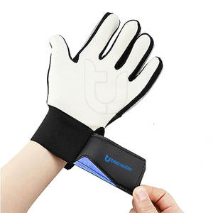 Guantes de portero de fútbol de nuevo estilo de diseño personalizado de alta calidad Material de PU de látex de 4mm con protección de mano de corte negativo - Product Image 2