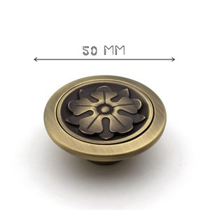 Premium flower round knobs <b>pull</b> cabinet drawer for home dresser <b>door</b> cabinet furniture decorative kitchen wardrobe <b>handle</b> knobs - Product Image 3