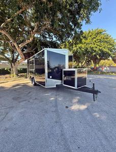 Remorque de restauration fermée de qualité supérieure 8,5x16 avec livraison gratuite, remorque de 10 000 lb de charge utile en charge, composants hydrauliques durables à vendre - Product Image 4