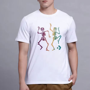 Haute qualité 100% coton surdimensionné T-shirt poids lourd unisexe col arrondi conception impression personnalisée hommes femmes T-Shirt de sport - Product Image 1