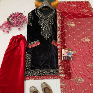 Party Wear Look Beautiful Top And Bottom Avec Dupatta - Product Image 1