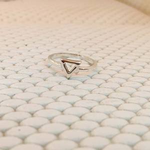 เครื่องประดับเงินสเตอร์ลิง925น้อยที่สุดแหวนมินิมอลลิสต์ของผู้หญิงแหวน925เงินสเตอร์ลิง925น่ารักเรียบง่ายสำหรับผู้หญิง - Product Image 2