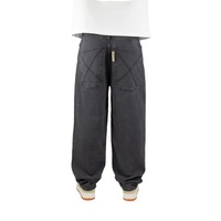 Jeans Homme Personnalisés Brodés Écologiques Séchage Rapide Hiver Hip Hop Streetwear Coupe Large Y2K Garçons Délavés Vintage Grande Taille