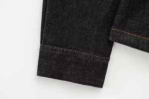 ZA เสื้อยีนส์จับจีบกระดุมแถวเดียวสำหรับผู้หญิง, กางเกงยีนส์กระดุมแถวเดียวสำหรับตกแต่งกระดุมแบบระบายอากาศได้สำหรับทุกฤดูกาล - Product Image 6