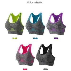 Sujetador deportivo sin costuras de alto soporte para mujer, ligero, transpirable, Impresión de etiquetas personalizadas, gran oferta, Sujetador deportivo privado de bajo precio - Product Image 4