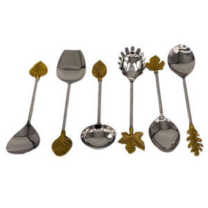 Recently Design Best Indian Seller Selling Custom Finishing Metal <b>Black</b> Engraved <b>Cutlery</b> Set for Restaurant Hotel Cafes Usage - Product Image 5