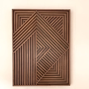 Arte de pared de corte láser de madera moderno y caligrafía diseño personalizado arte de pared en Metal y acabado de madera para decoración del hogar - Product Image 3