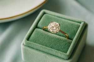 Bague de fiançailles solitaire en or jaune 14 carats personnalisée IGI Certificate Cut Lab Grown Diamond Gemstone Rings Trendy Wedding Women - Product Image 5