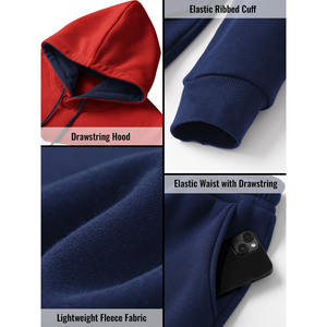 Ensemble de survêtement pour homme de qualité supérieure, sweat-shirt à capuche et pantalon de survêtement, 2 pièces, 100% coton, impression 3D personnalisée, ensembles de jogging, survêtements unisexes - Product Image 5