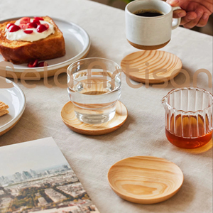 Posavasos Redondos Rústicos de Madera de Olivo, Juego de Posavasos de Madera Natural, Decoración Rústica Hecha a Mano para Cocina, Idea de Regalo para Bodas o Rancho, Toque Rústico - Product Image 2