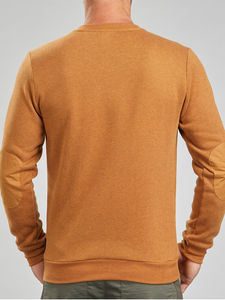 Sudadera polar manga larga mezcla de algodón pulóver cuello redondo sudadera hombres - Product Image 4