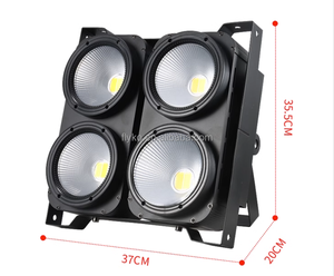 4 mắt 4*100W DMX512 400W <span class=keywords><strong>COB</strong></span> dẫn mệnh ánh sáng DMX khán giả blinder ánh sáng <span class=keywords><strong>RGBW</strong></span> 4in1 Câu Lạc Bộ sân khấu DJ ánh sáng - Product Image 3