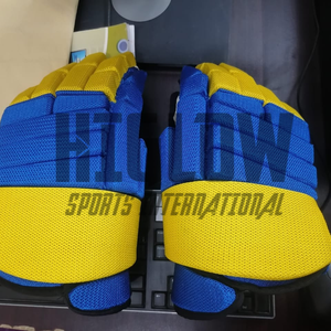 สินค้ามาใหม่ HI-GLOW SPORTS INTERNATIONAL OEM ถุงมือฮอกกี้น้ำแข็งคุณภาพสูง ทนทาน น้ำหนักเบา ปิดแบบ Snap Closure รุ่นล่าสุด - Product Image 2