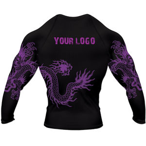 2025 nouveau gros de haute qualité personnalisé pleine Sublimation numérique imprimé Rash Guard/Logo personnalisé Rash Guard Jiu Jitsu Rash Guard - Product Image 6