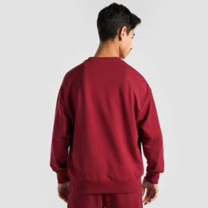 เสื้อสเวตเชิ้ต Stronger (สีแดงเลือดหมู) ผ้าฝ้าย 100% เฟรนช์เทอร์รี่ ซิปหน้า ไซส์ XS ปักลาย 3 มิติ สตรีทแวร์ ฮู้ดดี้ พิมพ์ลายซิลค์สกรีน - Product Image 3