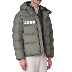 Vente en gros de streetwear automne-hiver veste en duvet pour hommes avec logo de marque personnalisé manteau d'hiver vêtements avec logo personnalisé position - Product Image 5