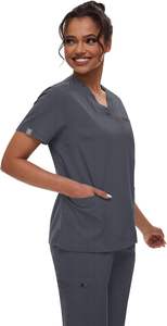 Conjuntos de maternidad, tela de Spandex de algodón, uniformes médicos cómodos para hospitales, colores sólidos, venta al por mayor - Product Image 4