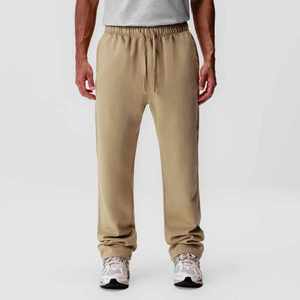 Pantalon de survêtement OEM de luxe en molleton bouclette polyester/coton de haute qualité pour homme, coupe droite, respirant, personnalisable - Product Image 1