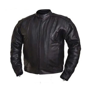 เสื้อแจ็กเก็ตหนังแกะสำหรับผู้ชาย,ขายดีที่สุดเสื้อแจ็กเก็ตหนังแท้ทรงสลิมฟิตสำหรับผู้ชาย - Product Image 2