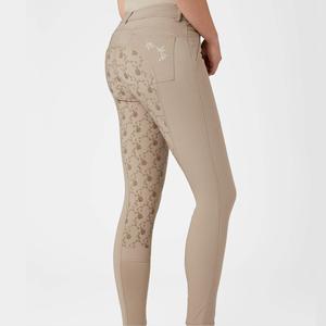 Pantalones técnicos para montar a caballo para mujer, pantalones personalizados al por mayor, ropa ecuestre, estampado de silicona, pantalones de montar con agarre completo - Product Image 2