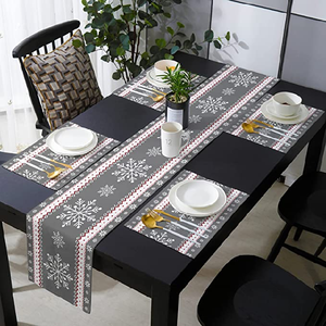 Dessous de verre en toile de Jute, 100% coton biologique, vente en gros, absorbants, double couche, facile à nettoyer, tapis de Table rectangulaires - Product Image 3