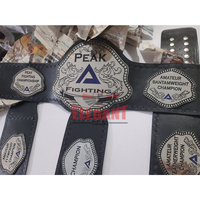 Ceintures de championnat mma personnalisées, plaques de zinc de 4mm, bracelet en cuir, ceinture de champion de combat poids lourd du monde, fabriquées à Sialkot
