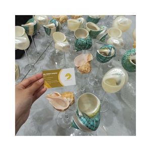 ÚNICA COPA PARA BEBER SEASHELL VIETNAM PROVEEDOR DIRECTO COPA DE VINO CONCHA PARA EVENTOS DE COMEDOR FINO DE LUJO - Product Image 6