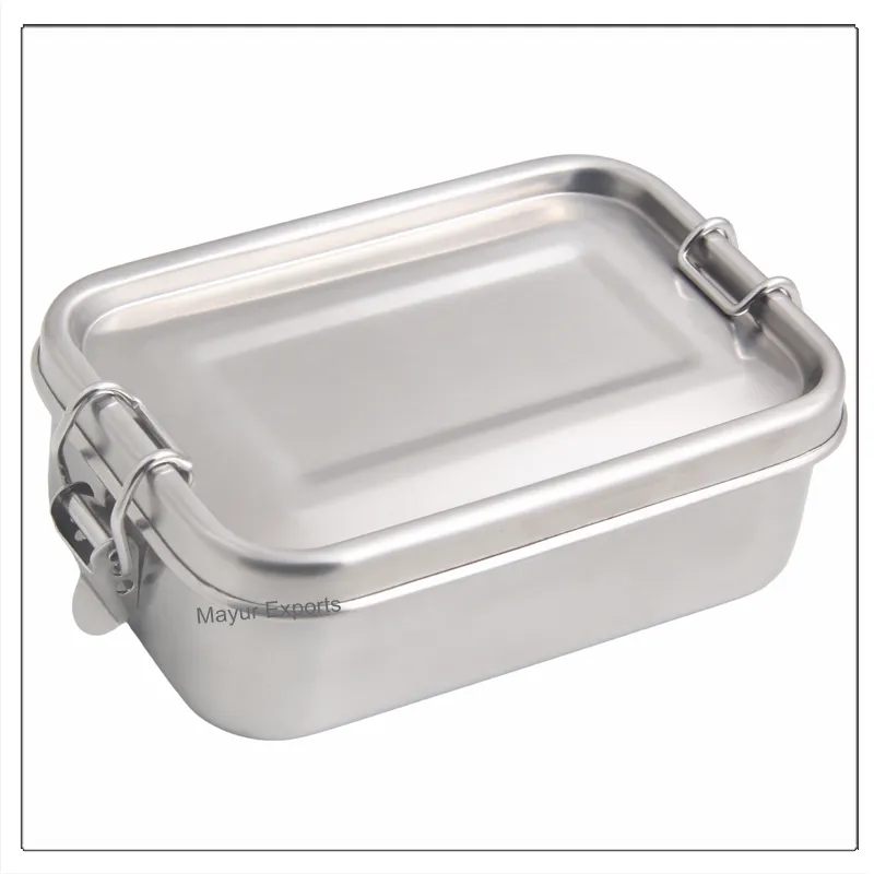 Stainless Steel Lunch Box Metal Leak Proof Small Lunch Box for kids, school lunch box - 500 ml