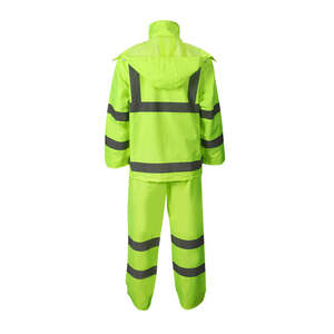 Combinaison de travail de sécurité réfléchissante à haute visibilité, uniforme de sécurité imperméable d'hiver avec logo personnalisé pour les services de sécurité - Product Image 2