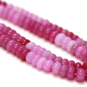 Magnifiques perles d'opale rouge vin, forme ronde, lisses, 7-9 mm, perles d'opale rouge vin de qualité AAA, bijoux en perles d'opale. - Product Image 5