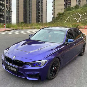 COOL SUN <span class=keywords><strong>Royal</strong></span> indaco pellicola avvolgente per auto con finitura lucida per cambio colore di lusso profondo in vinile impermeabile per avvolgere completamente l'auto - Product Image 5