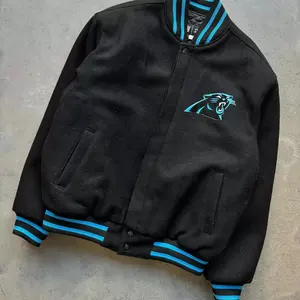 Chaqueta Universitaria Personalizada para Hombre, 100% Lana y Manga de Cuero, Chaqueta de Béisbol Personalizada para Juego - Product Image 4