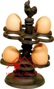 Panier à oeufs en fil de fer noir de vente chaude avec poignée en forme de main écologique pour accessoires de cuisine de comptoir de cuisine - Product Image 3