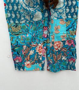 Unisex Funky Cotton Vintage Streetwear <b>Trousers</b> Multipocketed Cargo Elastic Waist Trendy Comfortable Design for Summer Hip Hop - Product Image 4