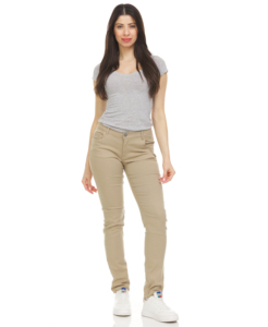 Pantalon chino pour femme, super extensible, skinny, 5 poches, uniforme, doux - Product Image 2