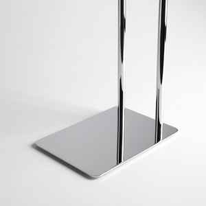 Support à 2 serviettes chromé avec base rectangulaire, articles de bain et de toilette - Product Image 3