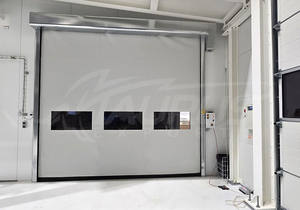 Puerta Rápida Automatizada STX-Ai300, Personalizable, Italiana, Premium, de Alta Velocidad, Completamente Flexible, de PVC 900gr/m3, Resistente al Viento, Industrial, Tipo Panamá - Product Image 5