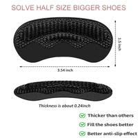 Protections de talon en gel souple pour chaussures trop grandes, coussinets anti-ampoules et douleurs au talon, inserts 4D Cloud Honeycomb pour chaussures amples