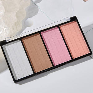 Polvo Contorneador, Rubor, Sombra de Ojos de Larga Duración, Rubor <span class=keywords><strong>Bronceador</strong></span> e Iluminadores, Paleta de Iluminador y Contorno Vegano - Product Image 4